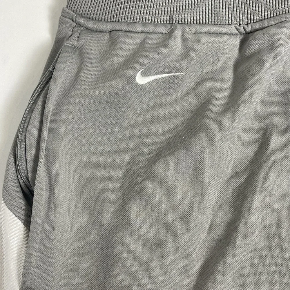 Vintage Y2K Nike Lebron James Basketball Track Gray Swoosh Pockets Ankle Zip XXL